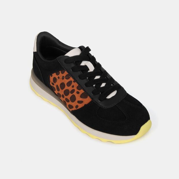 Zapatillas Casuales Mujer Bata, Negro