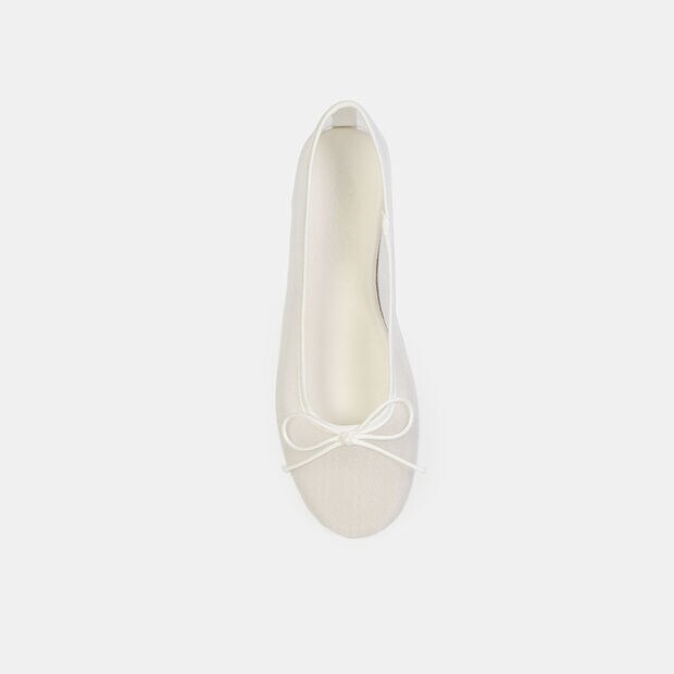 Ballerinas Casuales Mujer Bata, Blanco