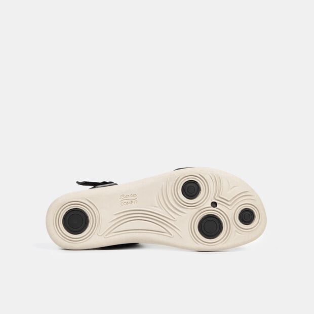 Sandalias Casuales Mujer Bata Comfit, Negro