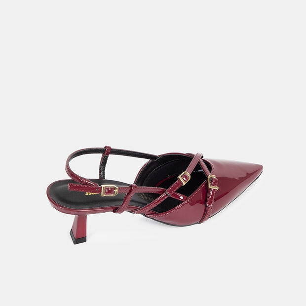 Zapatos de Vestir Mujer Bata, Burgundy