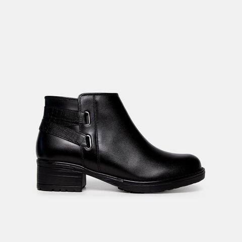 Botines Casuales Mujer Bata, Negro