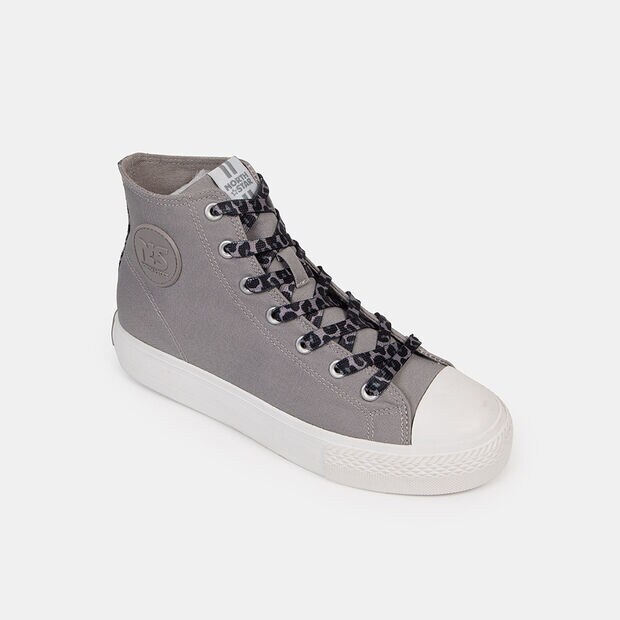 Zapatillas Urbanas Mujer North Star, Gris Claro