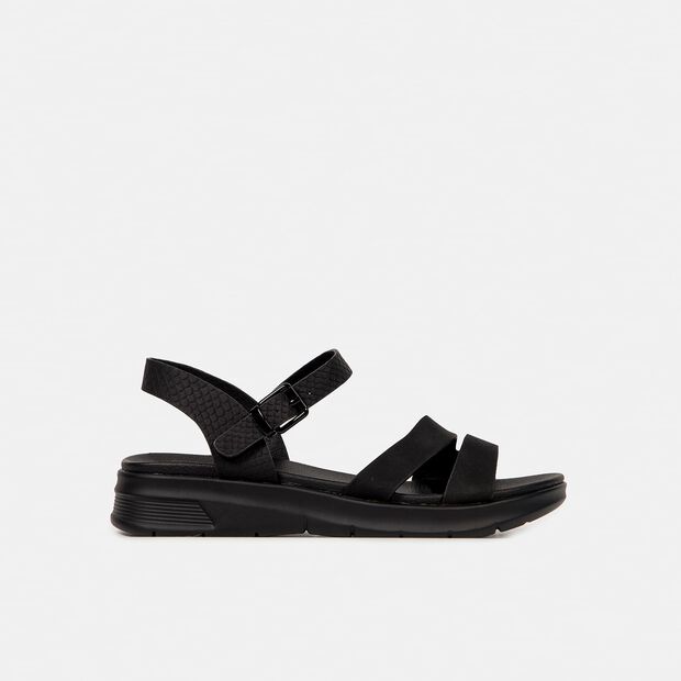 Sandalias Casuales Mujer Bata , Negro