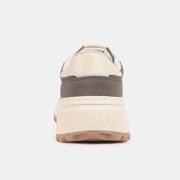 Zapatillas Casuales Mujer Bata, Taupe