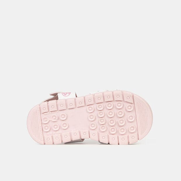 Sandalias Casuales Ni&ntilde;os Bubblegummers Moka, Blanco