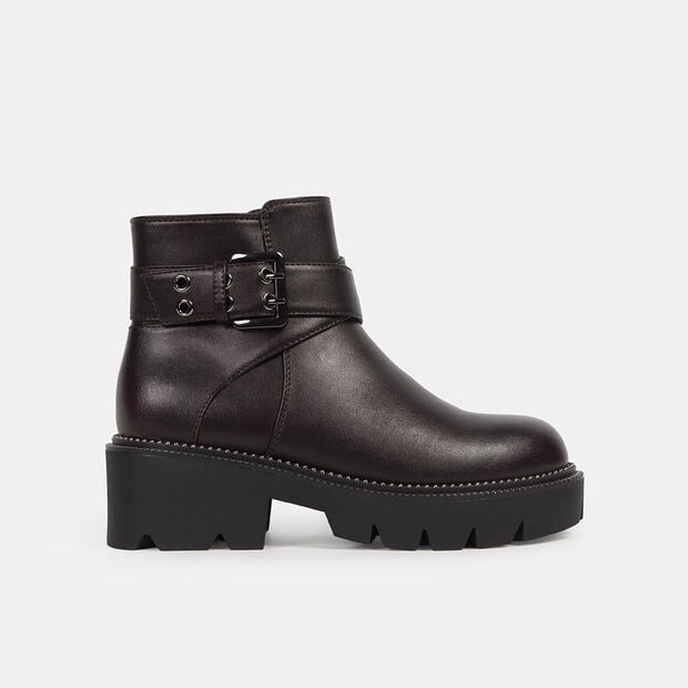 Botas Casuales para Mujer Bata, Burgundy
