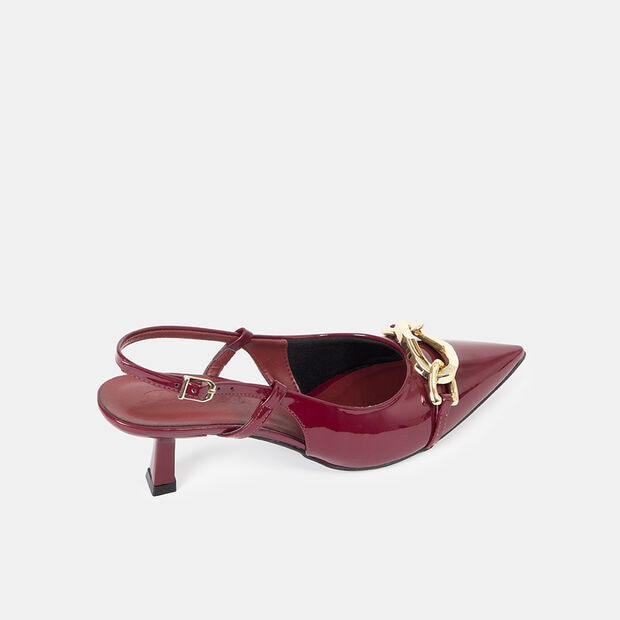 Zapatos De Vestir Mujer Bata Glenis, Morado Oscuro