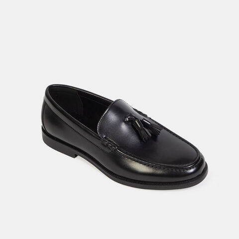 Mocasines Casuales Mujer Bata, Negro
