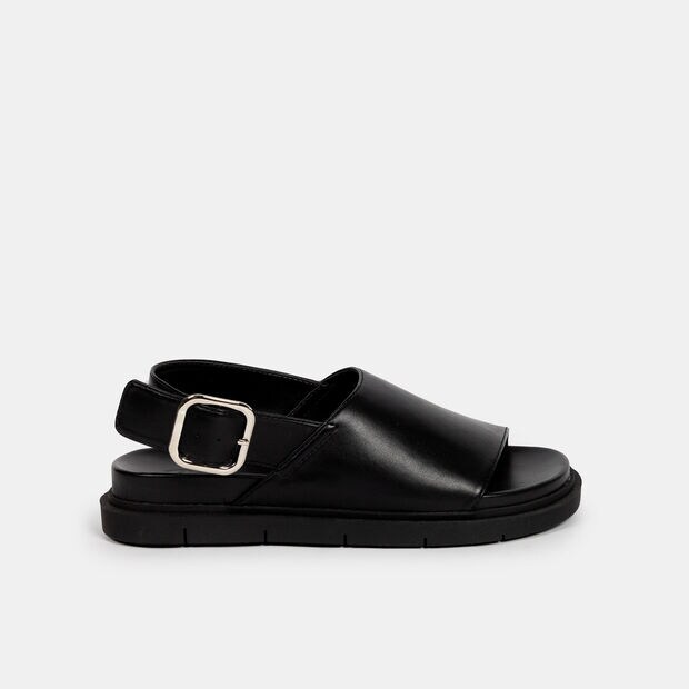 Sandalias Casuales Mujer Bata Irma, Negro