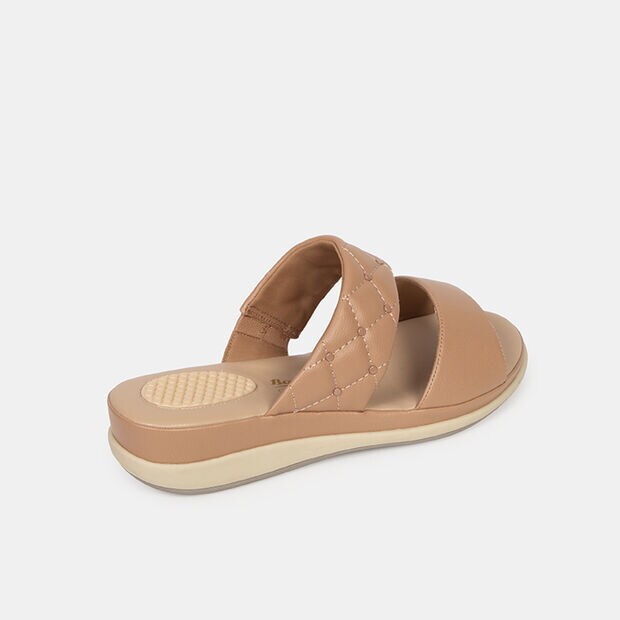 Sandalias Casuales Mujer Bata Comfit, Camel