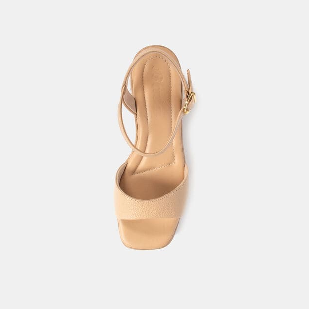 Sandalias Casuales Mujer Bata Violeta, Nude