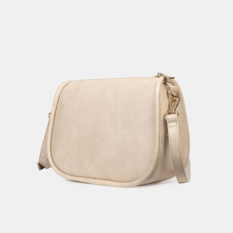 Cartera Shoulder Mujer Bata Fuji, Beige