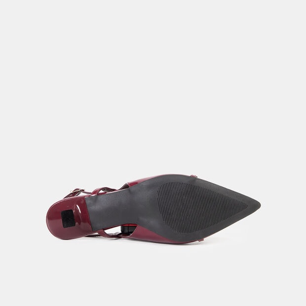 Zapatos De Vestir Mujer Bata Glenis, Morado Oscuro