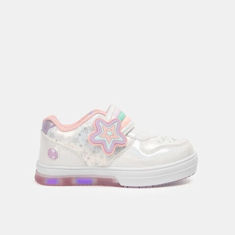 Zapatillas Con Luces Ni&ntilde;a Bubblegummers, Blanco