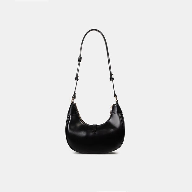Cartera Shoulder Mujer Bata Piera, Negro