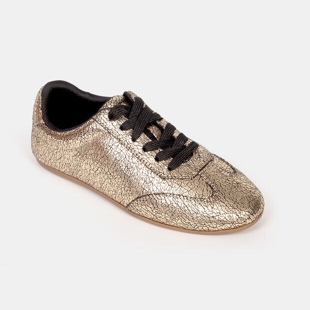 Zapatillas Casuales Mujer Bata Red, Dorado