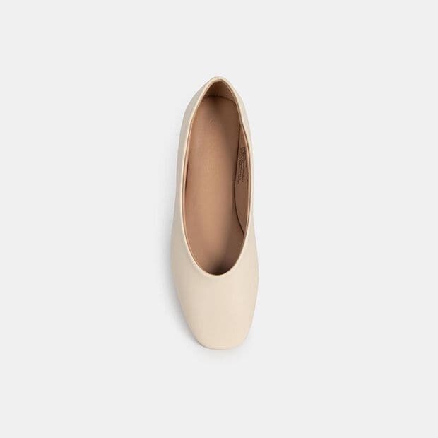 Ballerinas Casuales Mujer Bata, Blanco