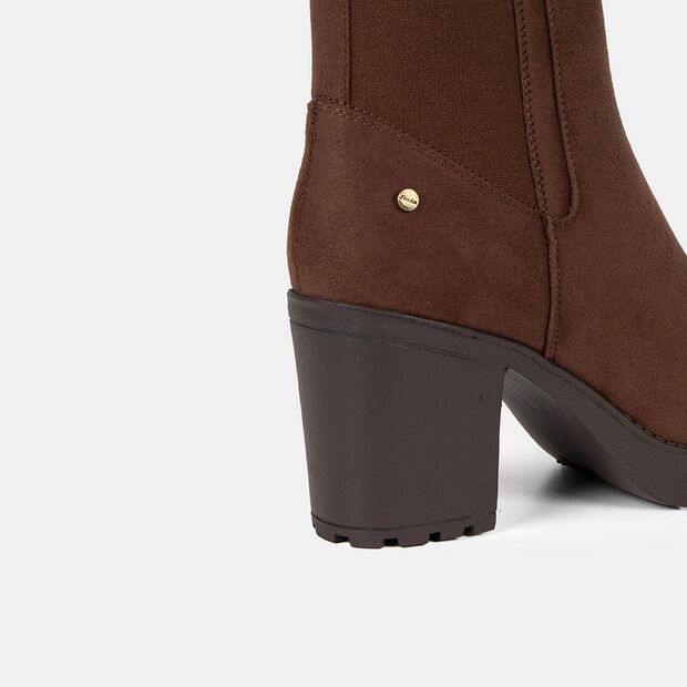 Botines Casuales Mujer Bata , Marr&oacute;n