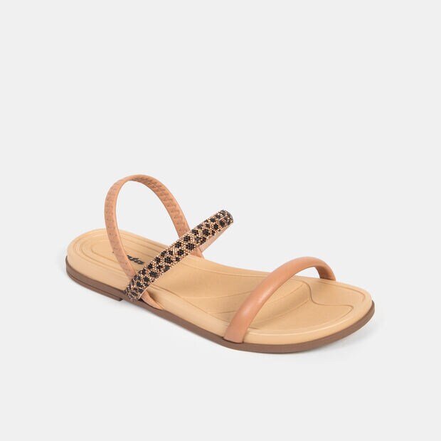 Sandalias Casuales Mujer Bata, Beige