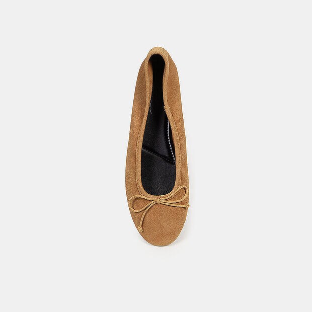Ballerinas Casuales Mujer Bata, Camel