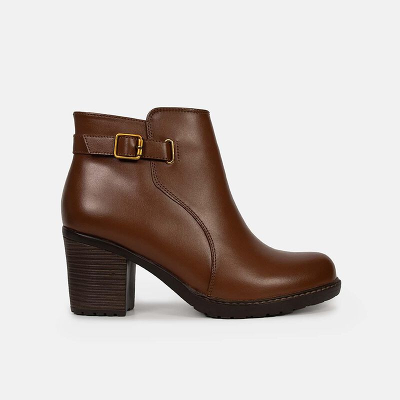 Botines Casuales Mujer Bata, Marrón, 70448441 Bata