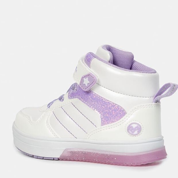 Zapatillas Con Luces Infantil Ni&ntilde;a Bubblegummers 26-29, Palo Rosa