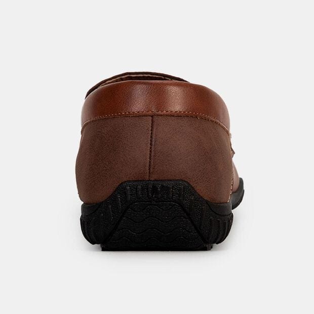 Mocasines Hombre Bata Isau, Marr&oacute;n Oscuro