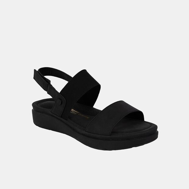 Sandalias Casuales Mujer Bata Comfit , Negro