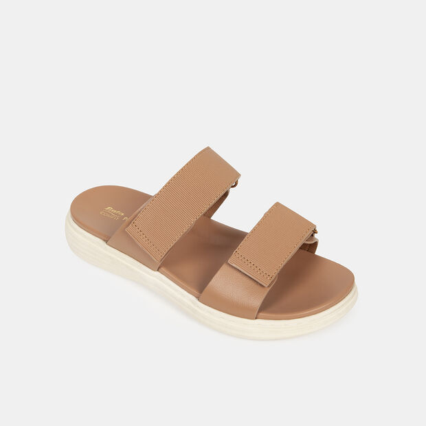 Sandalias Casuales Mujer Bata Comfit, Camel