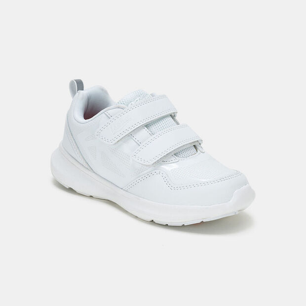 Bata B-First SPORTS Anti-Bac White PVC รองเท้านักเรียน รองเท้าพละ แบบแปะ สีขาว