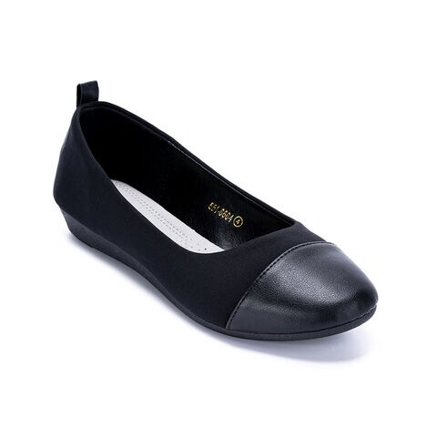 Bata Women's Ballerina Flats รองเท้าบัลเล่ต์แฟลตสำหรับผู้หญิง รุ่น Beverly สีดำ 5516664