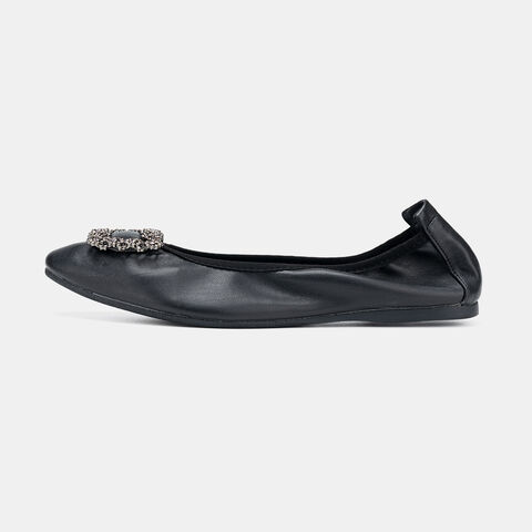 Bata Women's Ballerina Flats รองเท้าบัลเล่ต์แฟลตสำหรับผู้หญิง รุ่น Son สีดำ 5516768