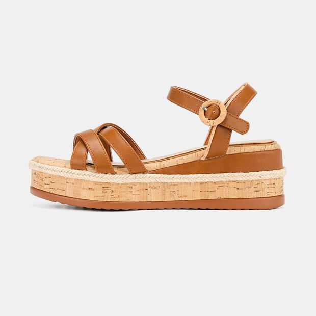 Bata Women's Wedge Sandal Sandal Shoes NASTY