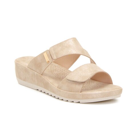 Bata Comfit Women's Comfort Sandals รองเท้าเพื่อสุขภาพ สูง 1 นิ้ว สำหรับผู้หญิง รุ่น Sunny สีทอง 6618785