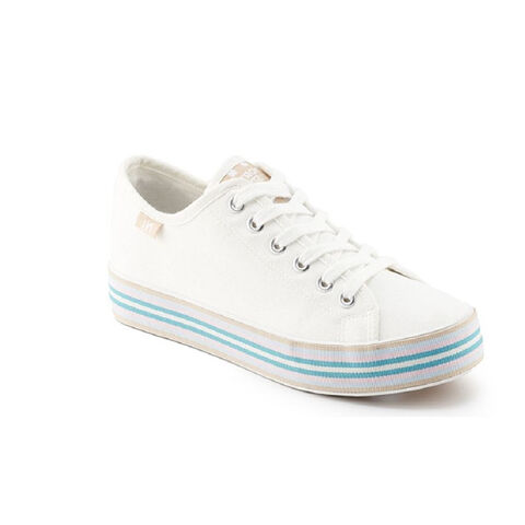 Bata บาจา by North Star รองเท้าผ้าใบสนีคเกอร์ แบบผูกเชือก สำหรับผู้หญิง - สีขาว 5201081
