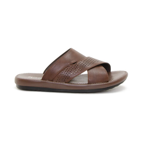 Bata Men's Mules Sandals รองเท้าแตะสำหรับผู้ชาย รุ่น Brave สีน้ำตาล 8614411