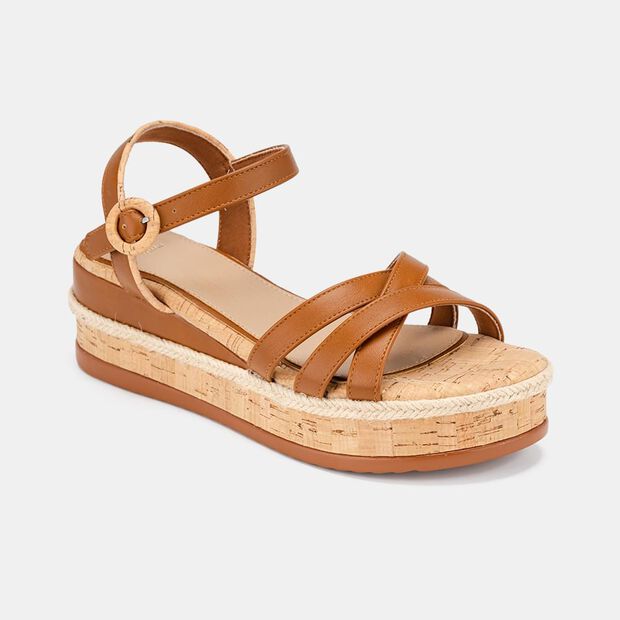 Bata Women's Wedge Sandal Sandal Shoes NASTY