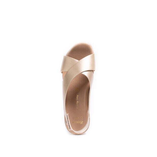 Bata Comfit Women's Comfort Sandals รองเท้าเพื่อสุขภาพแบบรัดส้น สูง 1 นิ้ว สำหรับผู้หญิง รุ่น Batty สีทอง 6618423