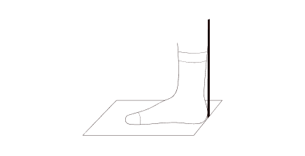Step 1 - Place foot on paper
