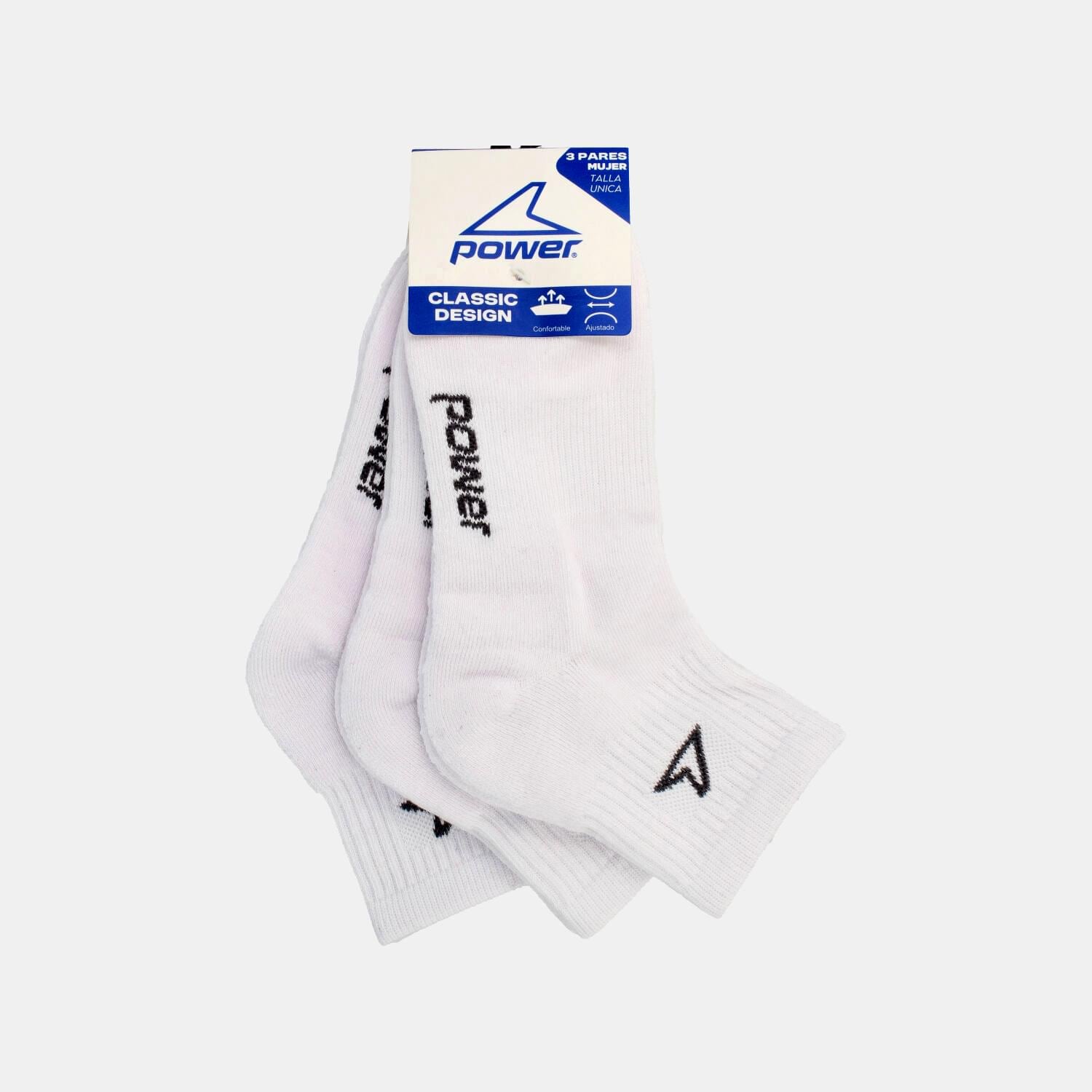 Calcetines Tripack Power Mujer Classic Wm