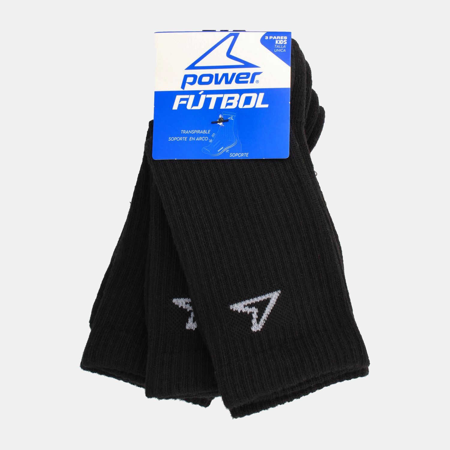 Calcetines Niño Power Tripack-Futbol