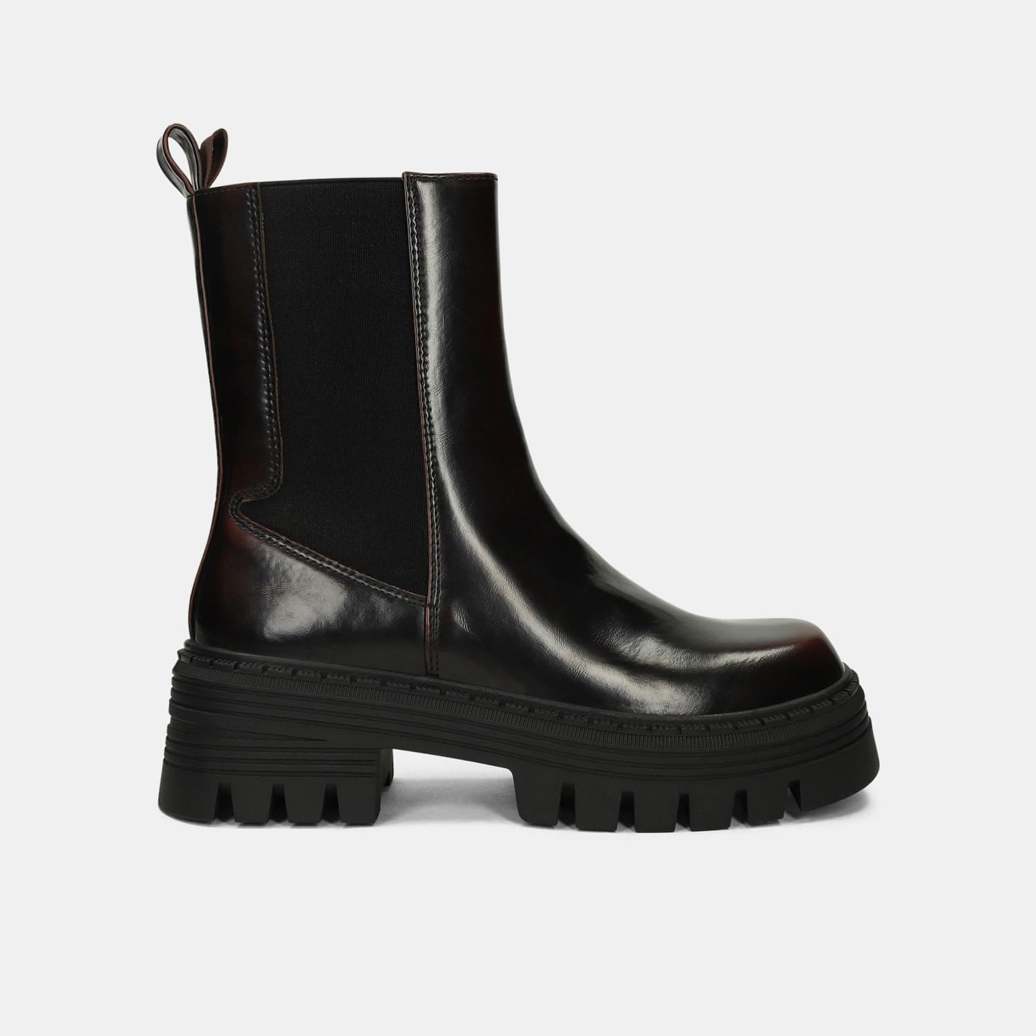 Botines Para Mujer Bata Café Oscuro Kaya Alanis