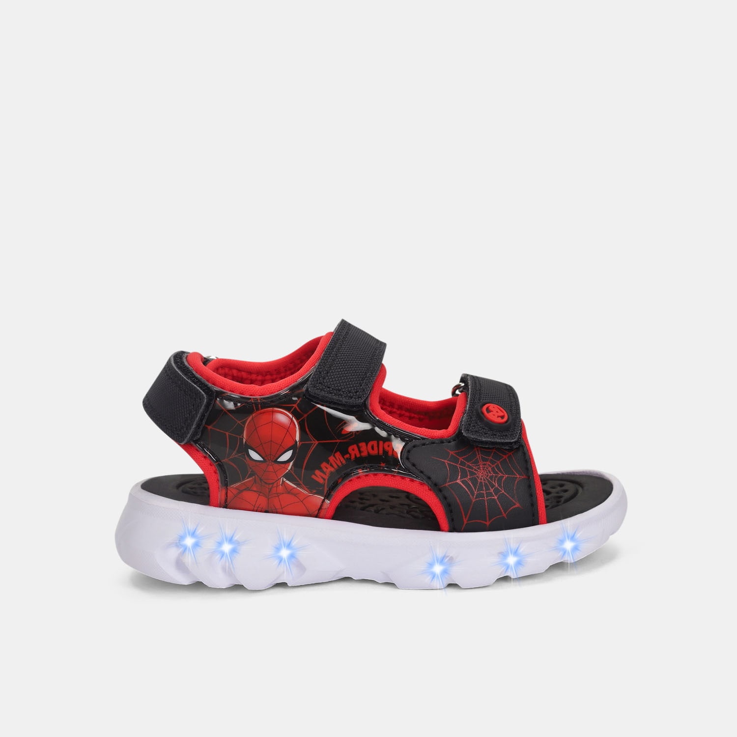 Sandalias Con Luces Para Niño Licenses Marvel Negro Flint Walking Boys 3 +