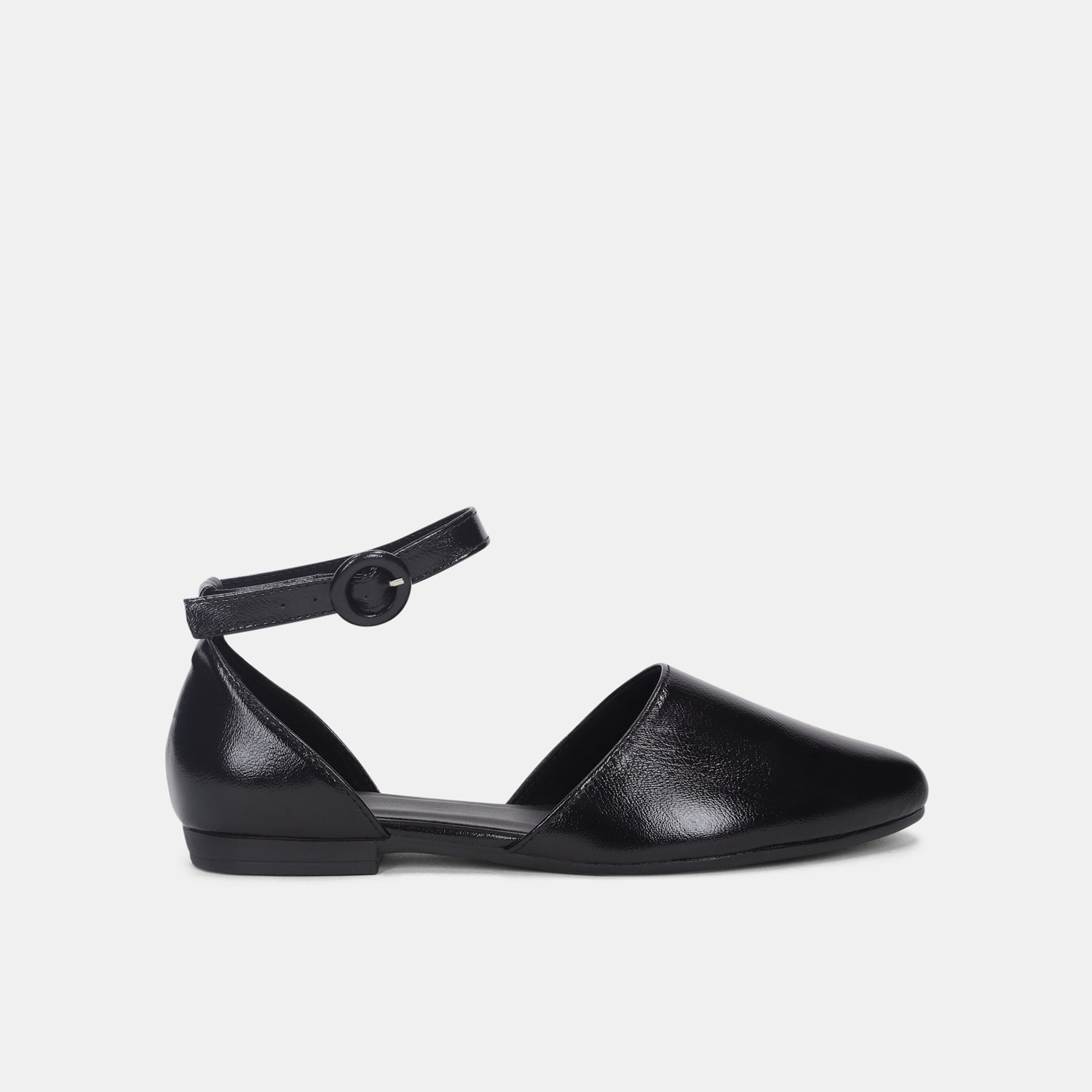 Baletas Para Mujer Bata Negro Gina Puntuda Flat