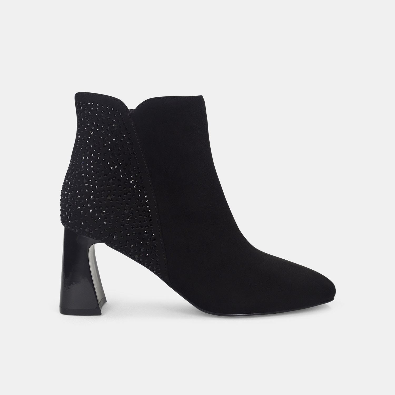 Botines Para Mujer Bata Negro Pastora