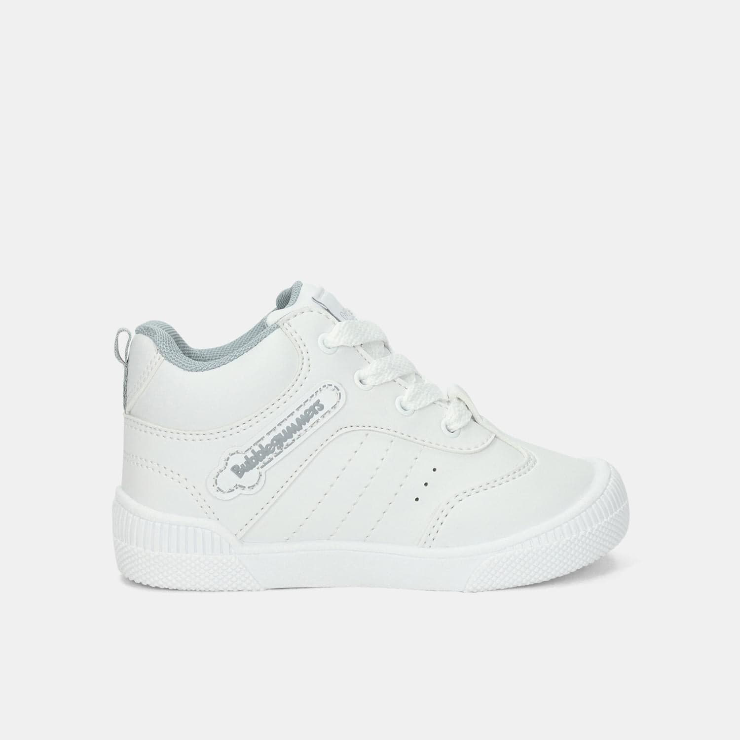 Tenis Escolares Para Niño Bubblegummers Blanco Pinillo Gymnastics