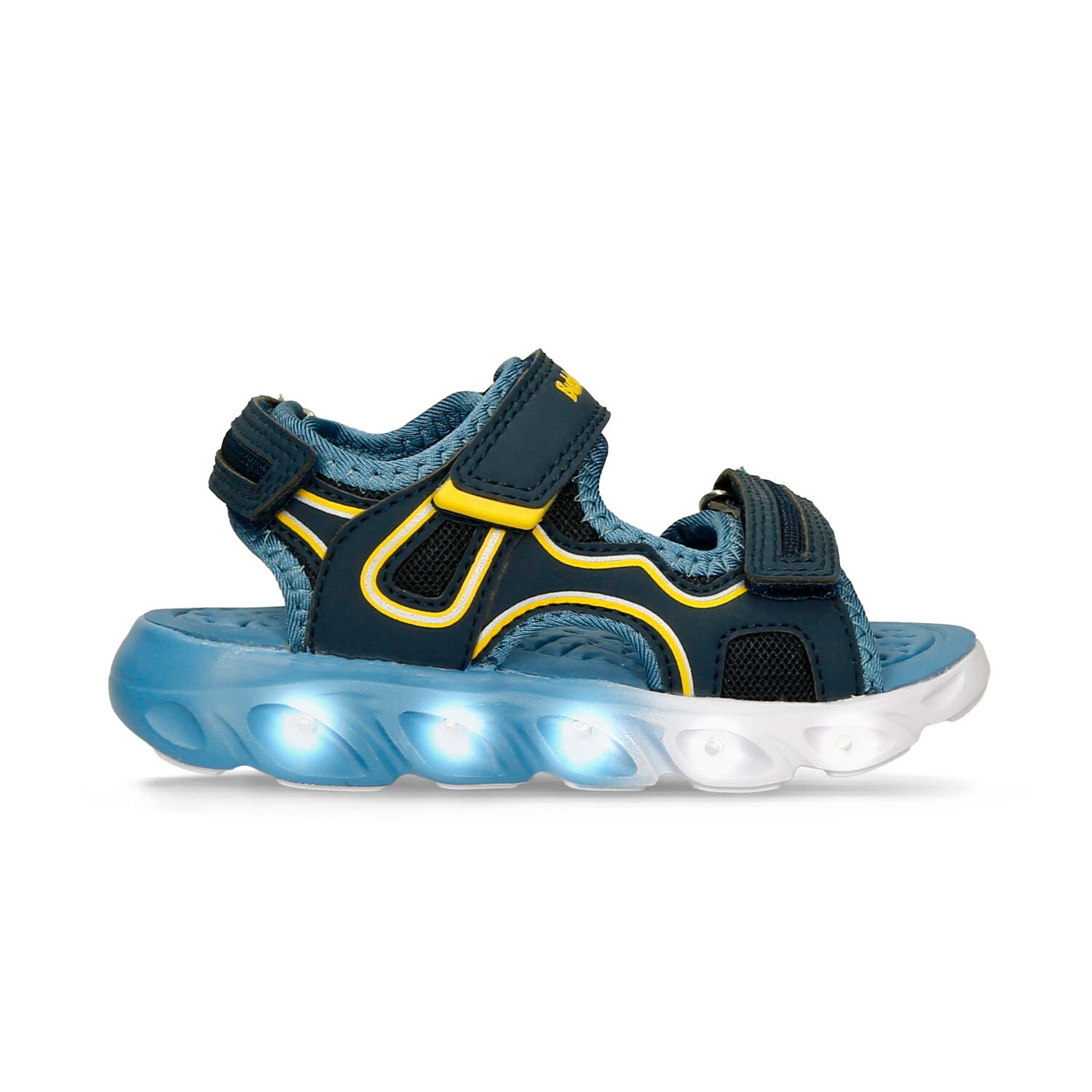 Tenis Con Luces Para Niño Bubblegummers Multicolor Sebastian First Step Boys 1 +