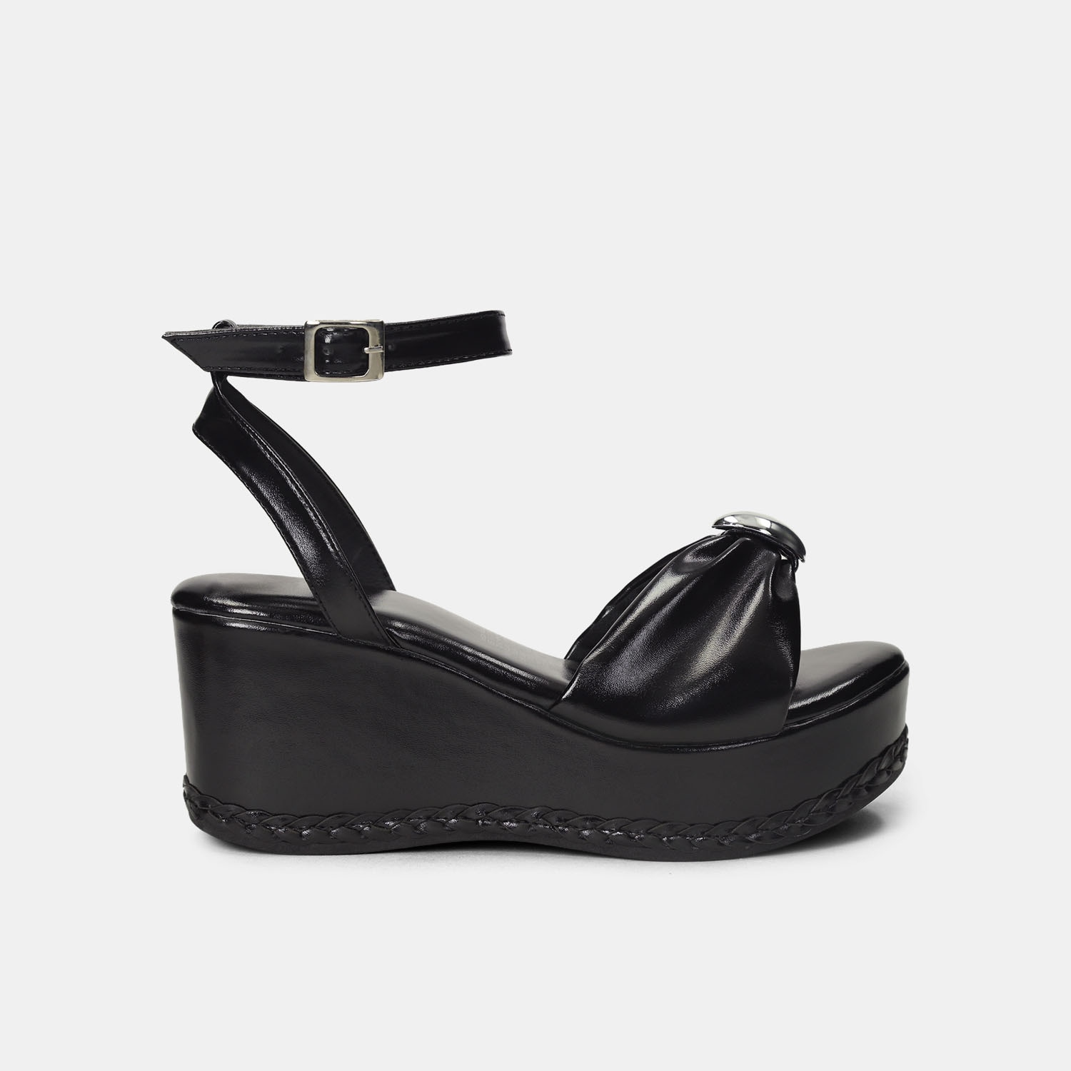 Sandalias Para Mujer Bata Negro Fleur Summer