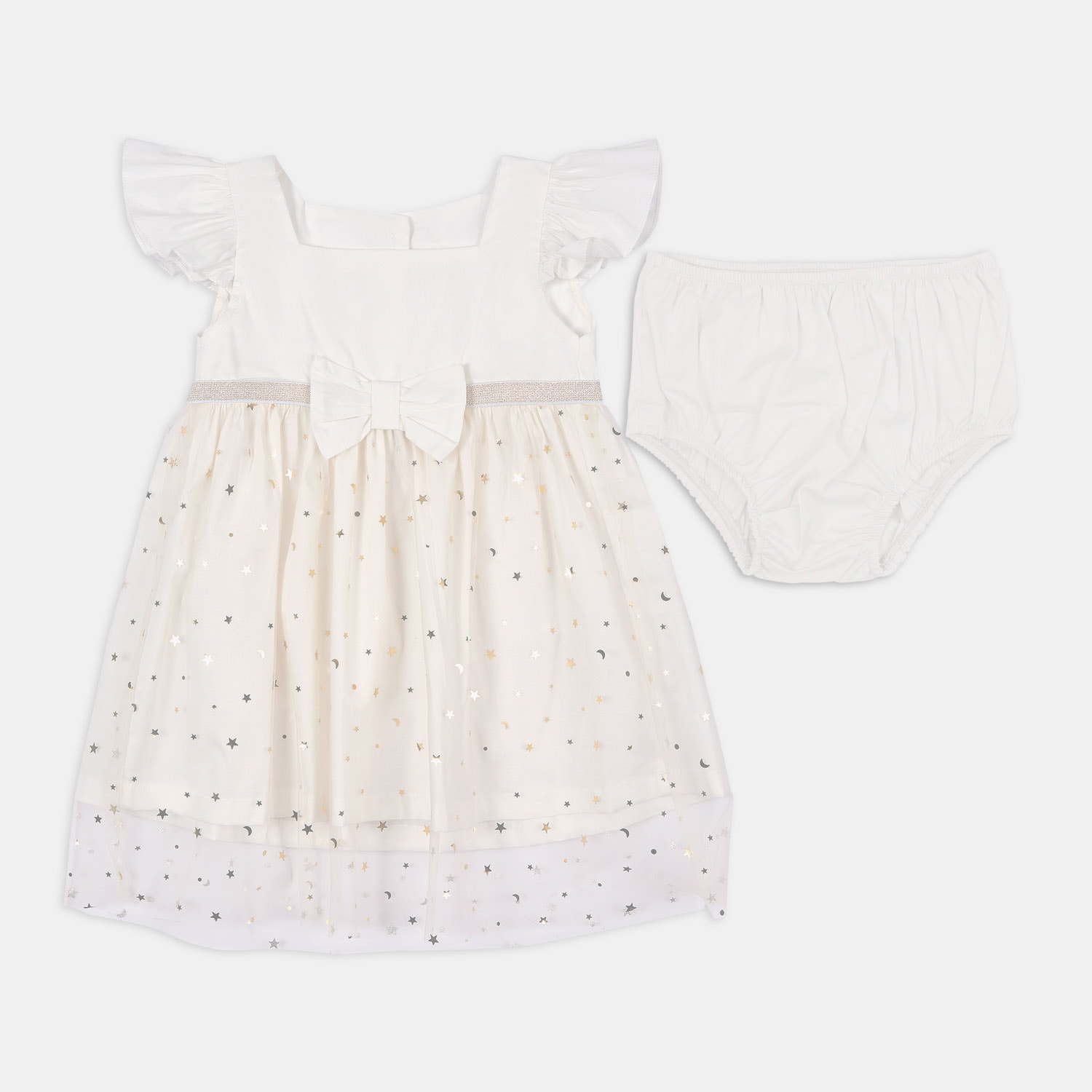 Vestido Para Niña Bubblegummers Beige Odet Bebé