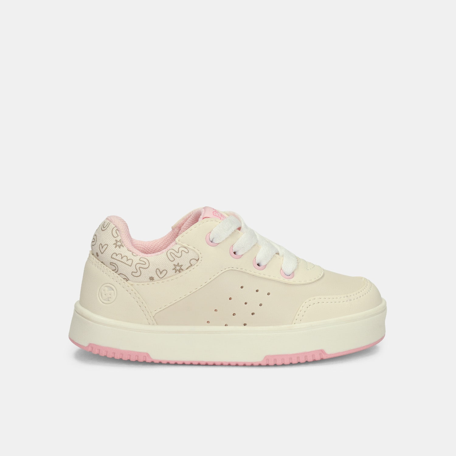 Tenis Para Niña Bubblegummers Beige Abeja Court Bg First Step Girls 1 +